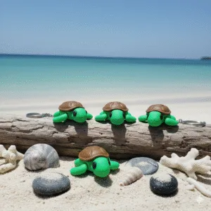 porte-clés tortue articulée